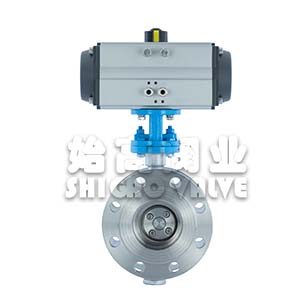 氣動(dòng)法蘭三偏心蝶閥圖2