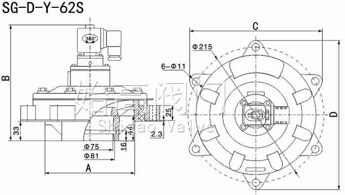 SG-D-Y-62S�������͛]ʽ�}�_�y�ߴ�
