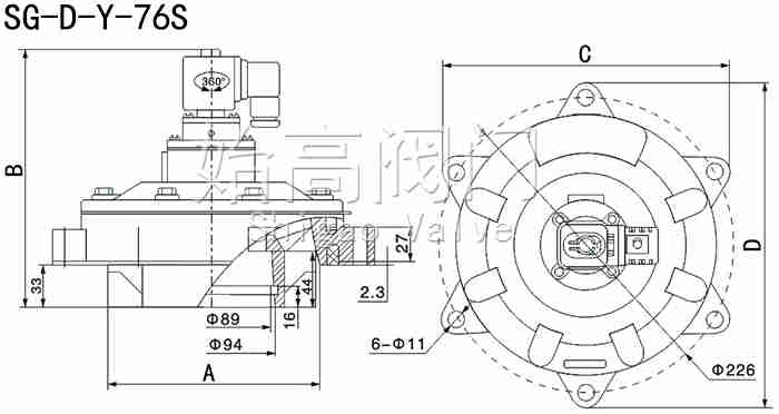 SG-D-Y-76S�������͛]ʽ�}�_�y�ߴ�