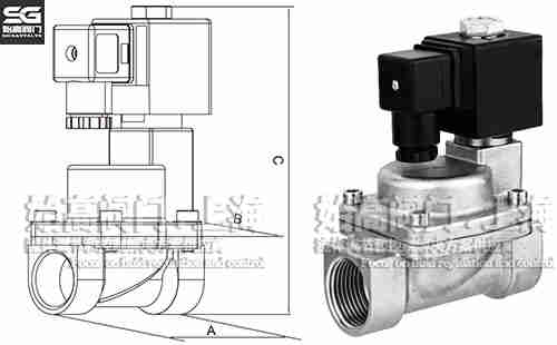 螺紋先導(dǎo)活塞式蒸汽電磁閥尺寸 螺紋先導(dǎo)活塞式蒸汽電磁閥尺寸