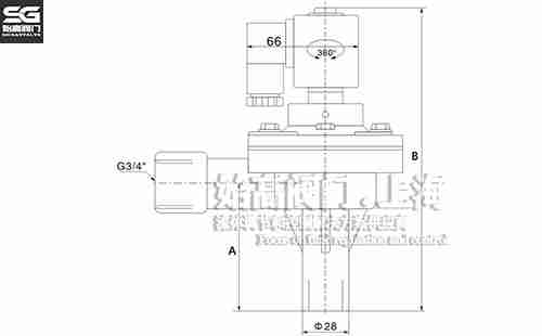 高原型直角式長柄脈沖閥尺寸1 高原型直角式長柄脈沖閥尺寸1